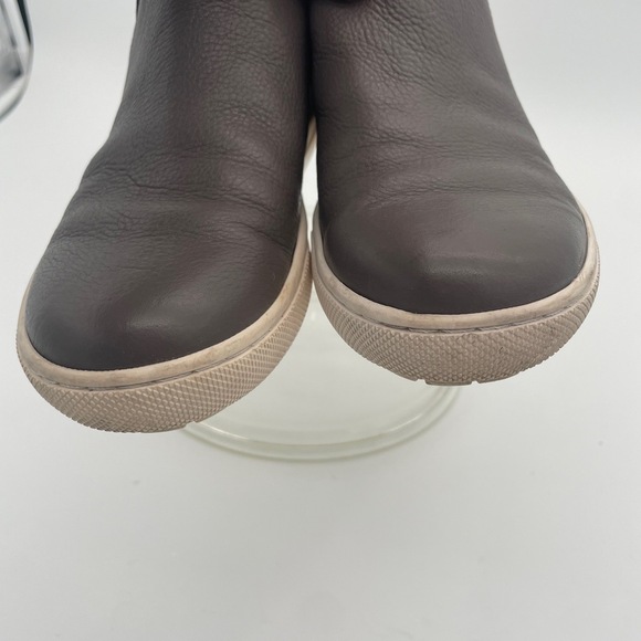 J/slide Gray Slip On Bootie boot Supple Leather Elastic Panel Womens Shoes 6 - Picture 5 of 12